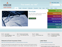 Tablet Screenshot of event-insurance-online.com